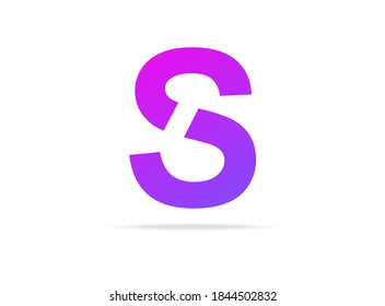 S letter logo icon design. For brand label, desing template elements, creative poster and more