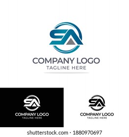 S A Letter Logo Icon Design Vector Template