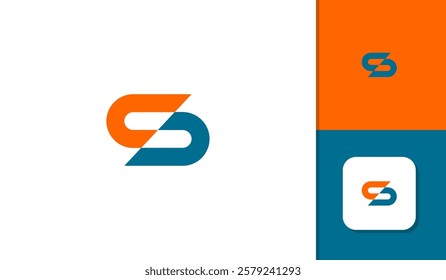 S letter logo icon design simple
