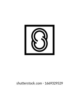 S letter logo icon initial vector
