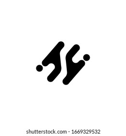 S letter logo icon initial vector