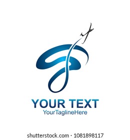 S letter logo icon template. Symbol S logotype airplane style vector for company name brand. Isolated on white background.