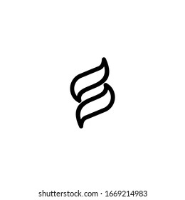 S letter logo icon template