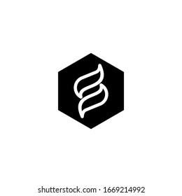 S letter logo icon template