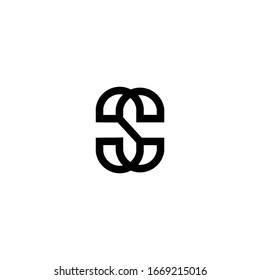S letter logo icon template