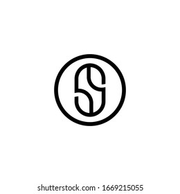 S letter logo icon template
