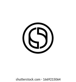 Plantilla de icono de logotipo de letra S