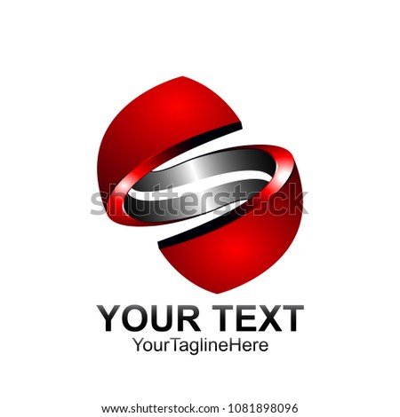 S letter logo icon template. Symbol S logotype style vector for company name brand. Isolated on white background.
