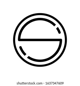 S letter logo icon vector, simple logo and clean
