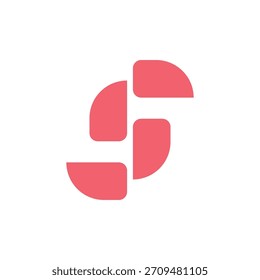Icono de logotipo de la letra S ilustración vectorial diseño de Plantilla