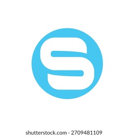 S letter logo icon vectorr illustration template design
