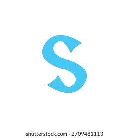 Design de modelo de ilustração de vetor de ícone de logotipo de letra S