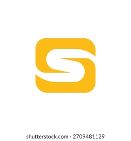 S letter logo icon vectorr illustration template design