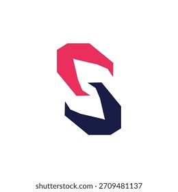 S-Buchstabe Logo Symbol Vektorgrafik Vorlagenentwurf