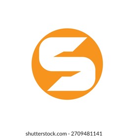 S letter logo icon vectorr illustration template design