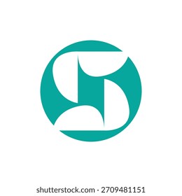 S letter logo icon vectorr illustration template design