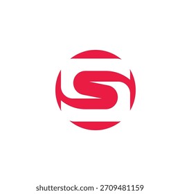 S letter logo icon vectorr illustration template design