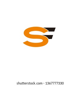 s letter logo initial font vector