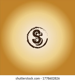 S letter logo monochrome design