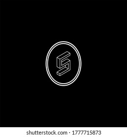 Diseño monográfico del logotipo de la letra S