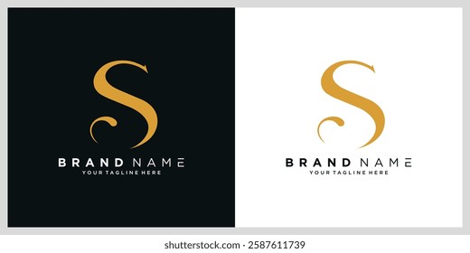 S Letter Logo Monogram Design Element.