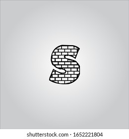 S letter logo with nice white background.S letter icon.S letter design.