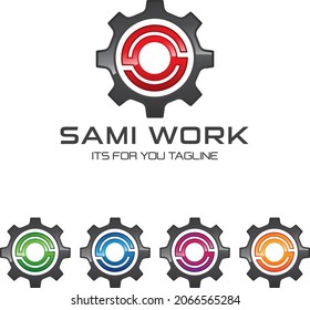 Logotipo de letra S Vector Premium