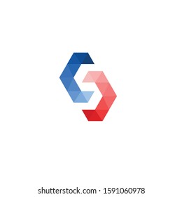 S letter logo, SC vector