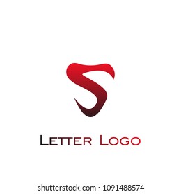 S letter logo, shield shape style, vector icons.