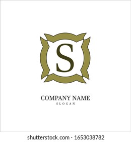 Logotipo de letra S Simple y elegante