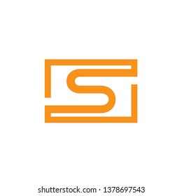 S Letter logo simple and unique design,and clean letter logo.