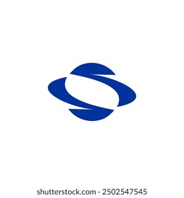 S letter logo, Space vector icon simple