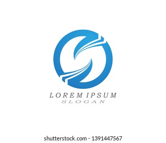 S letter logo and symbol design vector