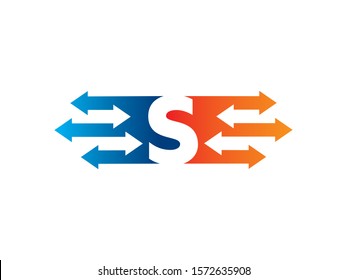 S Letter logo or symbol template design