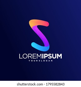 Internet con logotipo de letra s