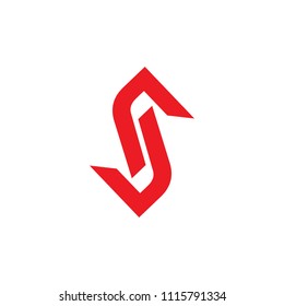 S letter logo template