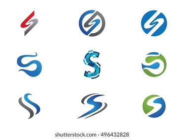 S letter logo Template