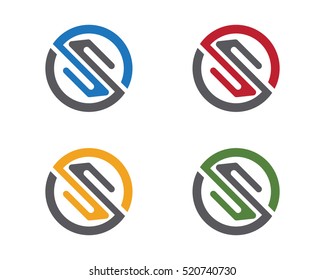 S letter logo Template