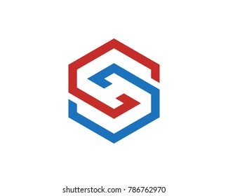 S letter logo template