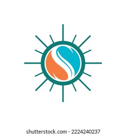 S Letter Logo Template. Ursprünglicher Konstruktionsvektor
