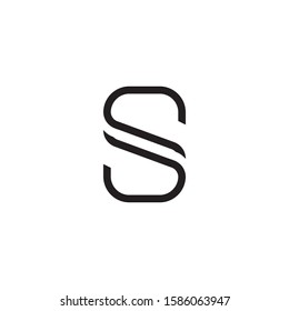 S letter logo template vector icon design