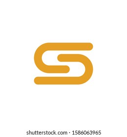 S letter logo template vector icon design