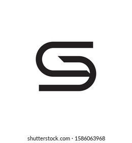 S letter logo template vector icon design