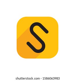 S letter logo template vector icon design