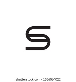S letter logo template vector icon design