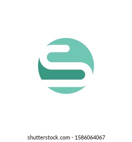 S letter logo template vector icon design