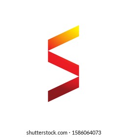 S letter logo template vector icon design