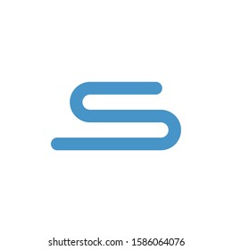 S letter logo template vector icon design