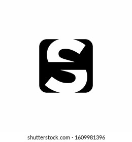 S letter logo template vector icon design