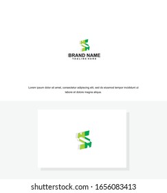 S Letter Logo Template vector icon illustration design. vector Business corporate letter S logo design vector. Simple and clean flat design of letter S logo vector template.